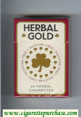 Herbal Gold cigarettes hard box